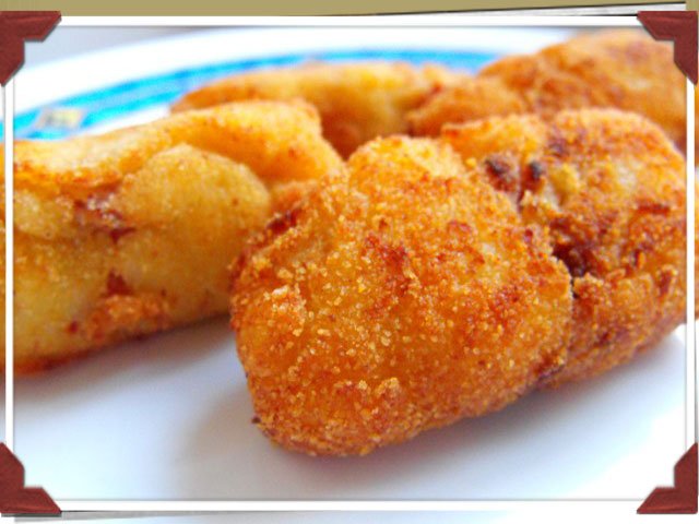 Croquetas de manzana y jamón