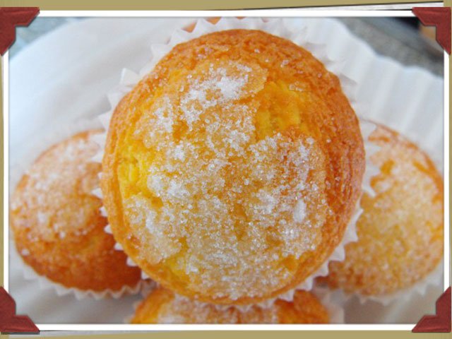 Madalenas de naranja