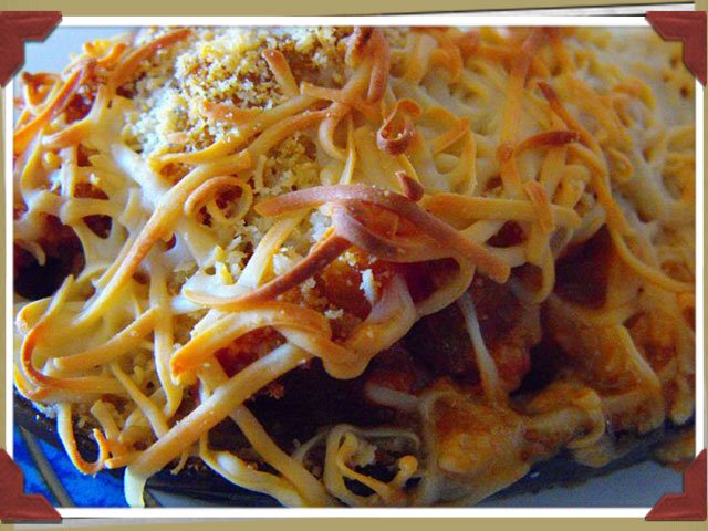 Berenjena rellena de carne