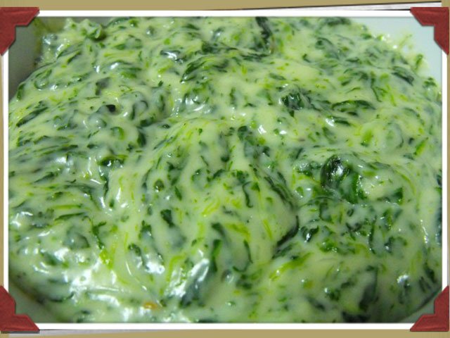 Espinacas a la crema