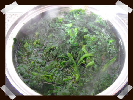 Hervimos las espinacas