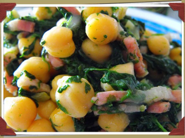 Espinacas con garbanzos