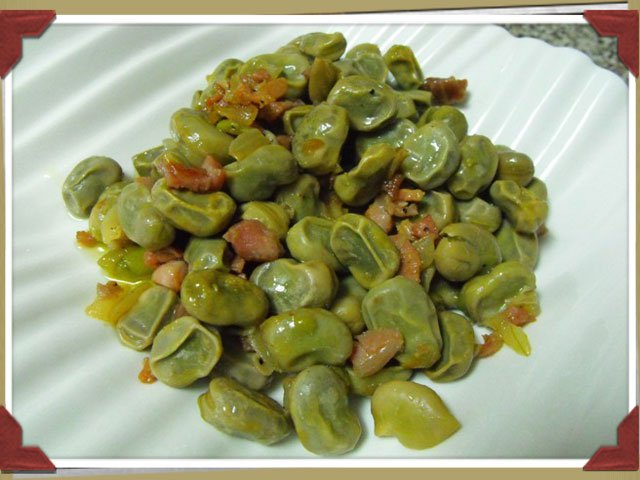 Habas con jamón