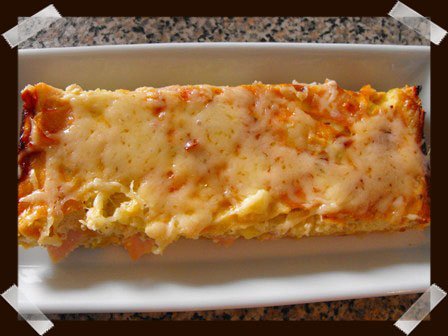 Quiche calabacín, pavo y queso azul Quiche calabacín, pavo y queso azul