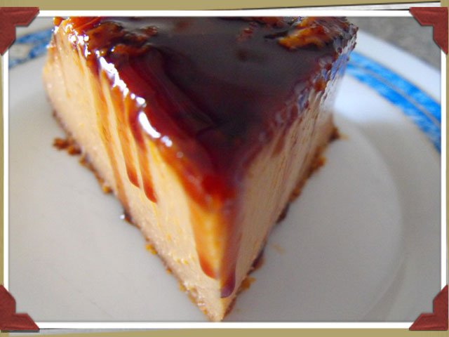 Flan de turrón