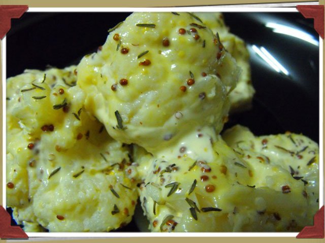 Ensalada de coliflor con mostaza y miel