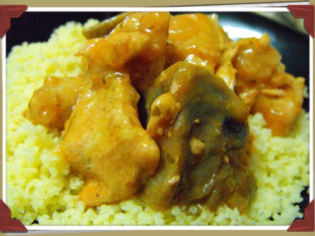 Pavo en salsa agridulce con cous cous