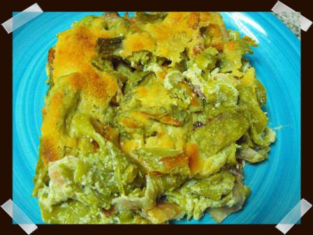 Judias verdes carbonara Judias verdes carbonara