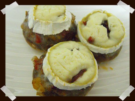 Champiñones rellenos al vino