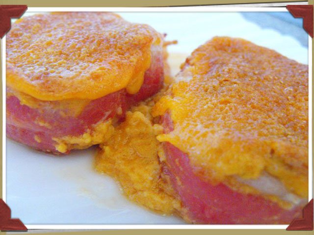 Solomillo de cerdo con "alioli" de sobrasada