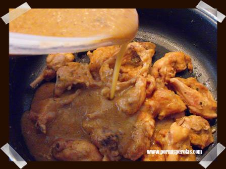 Volcamos sobre la carne