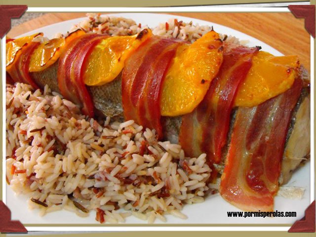 Cola de merluza agridulce