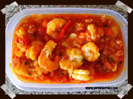 Cazuela de langostinos