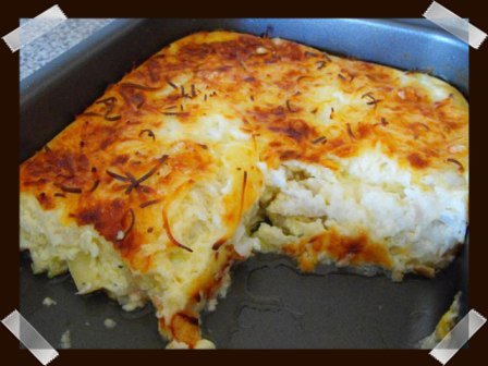 Pastel gratinado de pescado
