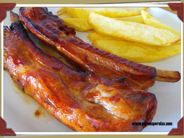 Costillas en salsa barbacoa al Jack Daniel's