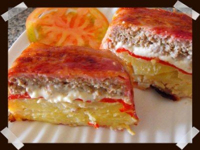 Terrina de carne y tortilla