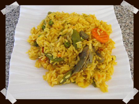 Arroz con verduras