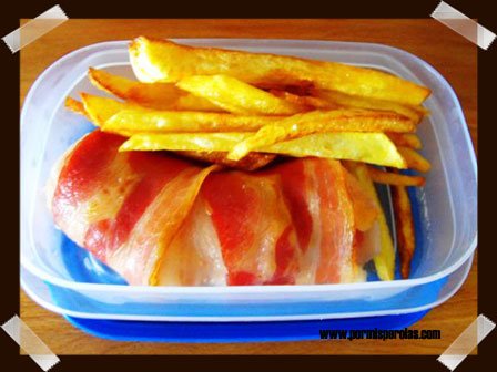 Rosca de pollo y bacon