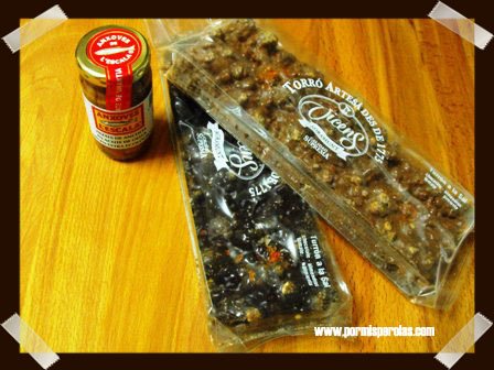 Turrón a la sal y anchoas de l'Escala
