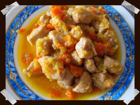 Pavo guisado al Moscatel