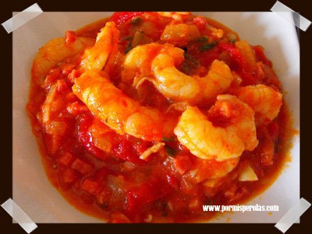 Cazuela de langostinos