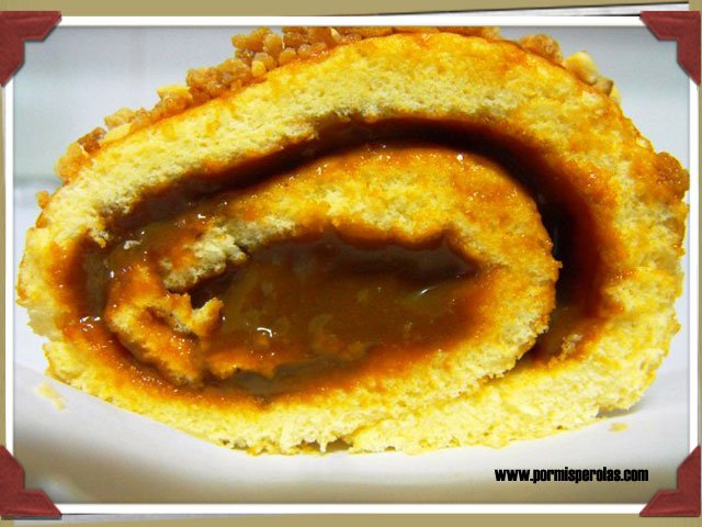 Brazo gitano de dulce de leche