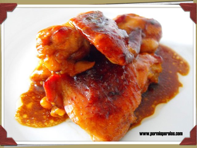 Pollo asado con salsa barbacoa al Jack Daniel's