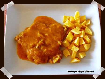 Filetes de ternera en salsa