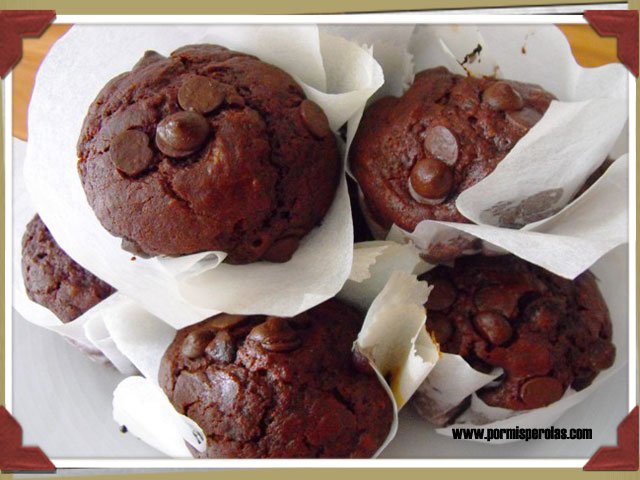 Muffins de chocolate
